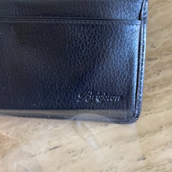 Vintage BRIGHTON Black LEATHER Trifold WALLET/ - Picture 9 of 9